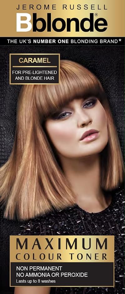 Jerome Russell Bblonde Caramel Blonde Toner Non-Permanent Hair Dye 8 Washes 75ml