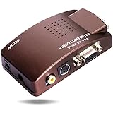 RCA Composite AV S-Video to VGA Converter Box, AMALINK HD Video and Audio Adapter Converter (US Plug Not Included)