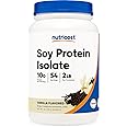 Nutricost Soy Protein Powder, 2 LB Vanilla, 10 Grams of Protein Per Serving, Vegetarian, Non-GMO & Gluten Free