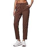 CRZ YOGA 4-Way Stretch Ankle Pants for Women High Waisted 7/8 Casual Dress Travel Golf Work Sweatpants with Pockets