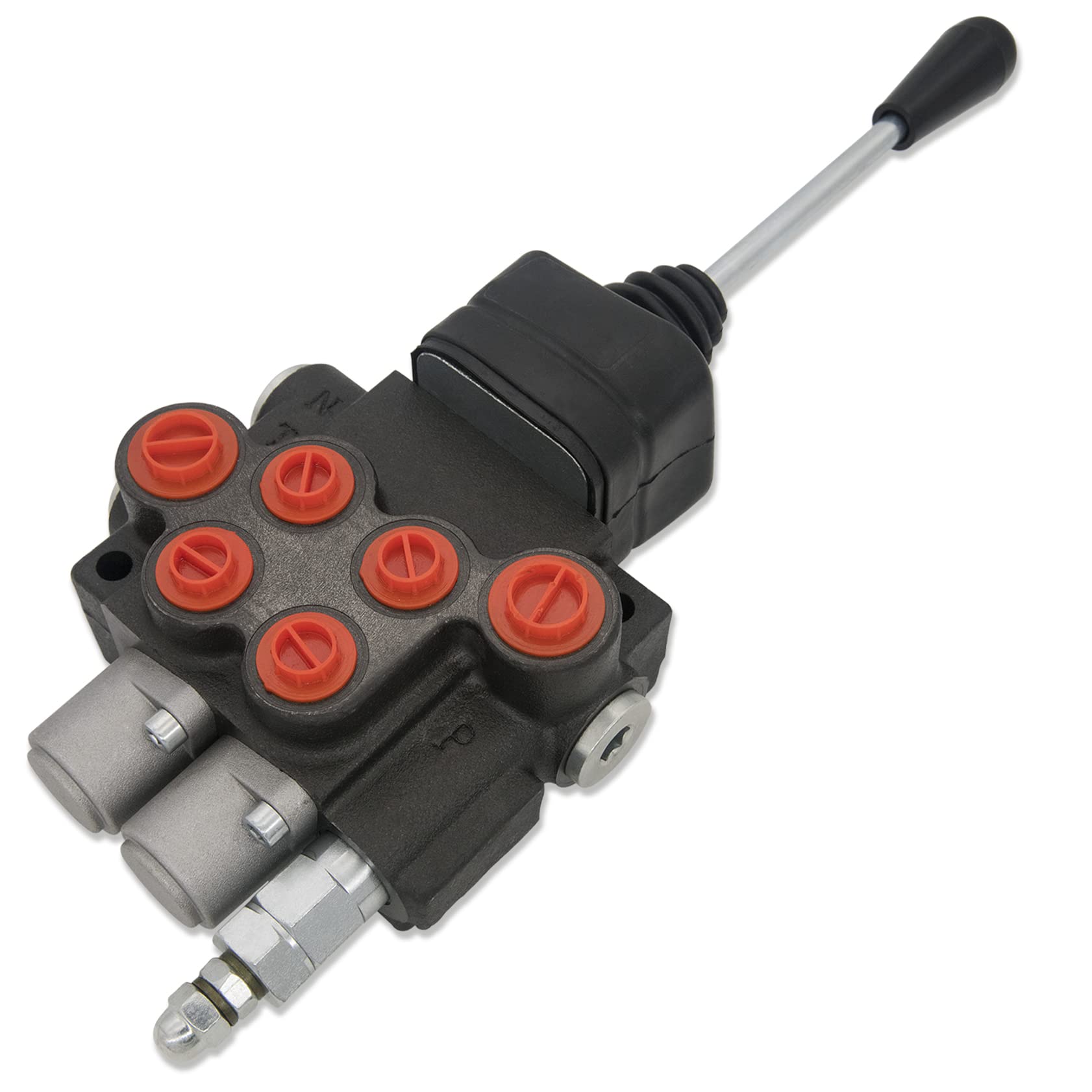 Photo 1 of Hydraulic Valve 2 Spool, Hydraulic Directional Control Valve, 11GPM Hydraulic Joystick Control Valve for Tractors Loaders, Double Acting Cylinder Spool
