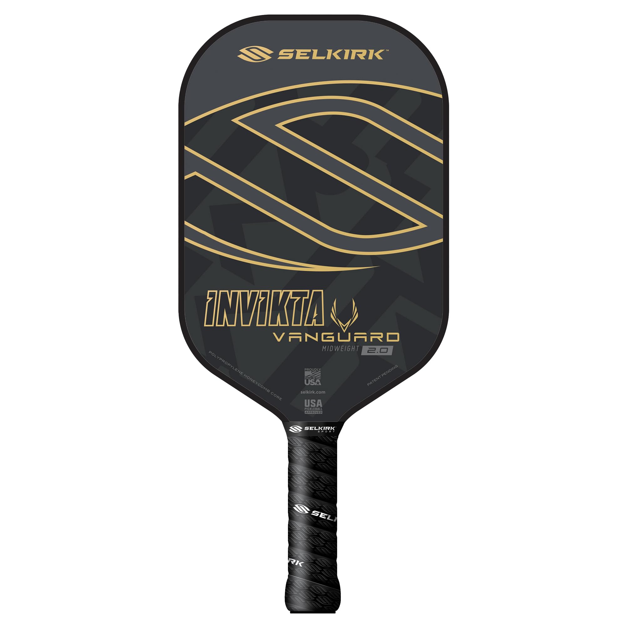 Selkirk Sport Vanguard Hybrid Pickleball Paddles | Carbon Fiber Pickleball Paddle with a Polypropylene X5 Core | Pickleball Rackets | Invikta Midweight Regal Image