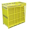 Crowd Control Temporary Fence Panels - Perimeter Patrol Portable Security Fence Full Pallet 210 Linear Feet - Safety Barrier for protecting property, construction sites, outdoor events. 7.5'W x 6'H Yellow