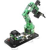 Yahboom 6DOF Robotic Arm for Raspberry Pi5-4GB ROS2,3D AI Vision Camera,Desktop Collaboration, Developed Python Programming for Mechanical Engineer