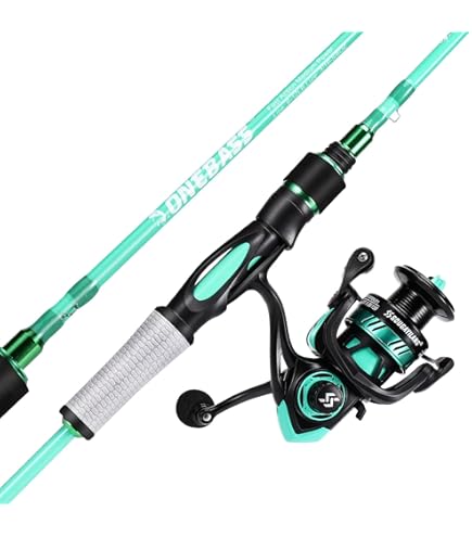 Amazon.com : One Bass Fishing Rod Reel Combo, 2-Piece Fishing Pole