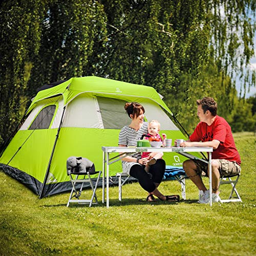 OT QOMOTOP Tents, 6 Person 60 Sec Set Up Camping Tent, Waterproof Pop