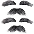 Honcloud Old Man Mustache and Eyebrow 100 Days of School Custome Accessories Grandpa Stage Performances Halloween Props