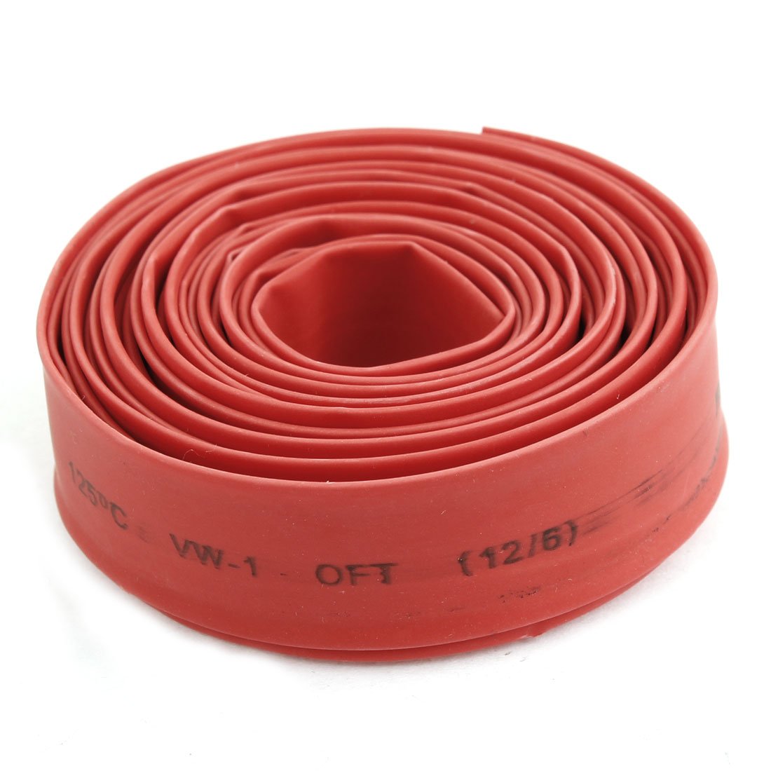 Sourcingmap 12mm Dia Red Polyolefin Heat Shrinkable Tube Shrink Tubing 2.5M
