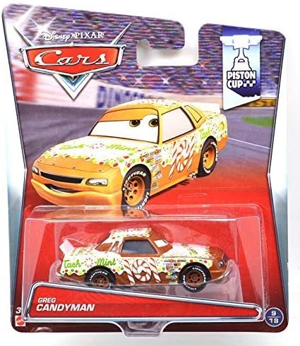 MATTEL Disney-PIXAR CARS PISTON CUP GREG CANDYMAN NO.101 (TACH-O-MINT) Mattel Disney Pixar "Cars" Piston Cup "Greg Candy Man NO.101" (touch-O-Mint) 2015 [parallel import goods]