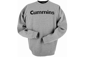 DIESEL POWER PLUS Dodge Cummins Printed Gray Truck Diesel Gear Crew Neck Sweatshirt