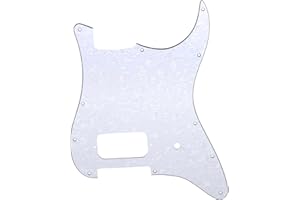 Musiclily Pro 11 Holes Single Uncovered Humbucker and Pot Slot Guitar Pickguard For USA/Mexico Fender Tom Delonge Strat Style