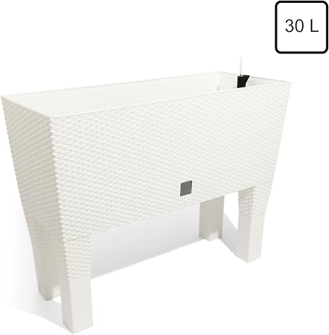 Zanvic Rato Jardinera, Blanco, 60X25X46 cm: Amazon.es: Jardín
