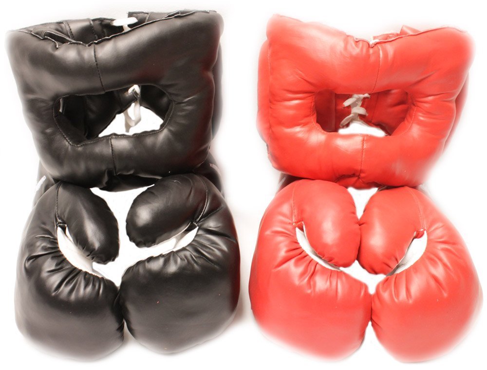 Download New 16oz Sets 2 Headgear 2 Pair Boxing Punching Gloves ...