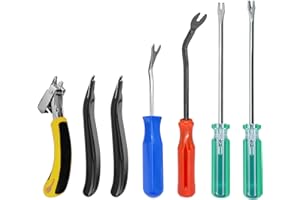 AUMUA Heavy Duty Staple Remover, Nail Puller Remover, Tack Lifter Tool Set for Upholstery/ Office
