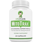 VitaMonk Mitochondrial Supplements - MitoTrax - Revitalize and Repair Cells - Mitochondria Supplement for Cellular Energy - Advanced Mitochondrial Formula - PPQ Supplement Formula - 60 Capsules