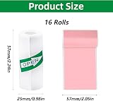 YSDMY 16 Roll Thermal Paper 57x25mm Mini Printer Sticker Paper view 2