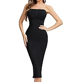 SLIMBELLE Strapless Shapewear for Women Under Dresses Tummy Control Slip Dress Seamless Full Body Shaper