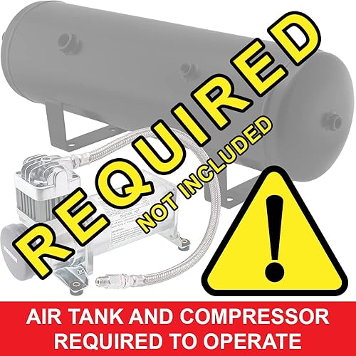 Air Horn For Truck Vixen Horns Train Air Horn - 4 Trumpets Chrome - Foto 2