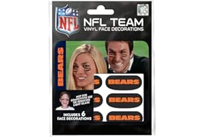 THE PARTY ANIMAL Party Animal Chicago Bears Team Eye Black Strips- 3 Pairs