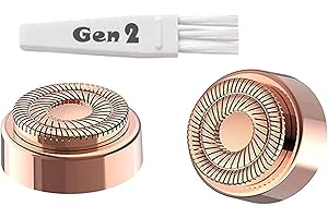 Flawless Replacement Heads,Rimoleur Facial Hair Remover Replacement Heads Generation 2 for Finishing Touch Flawless Facial Hair Removal Tool for Women,Pack of 2 (RoseGold Pack of 2)
