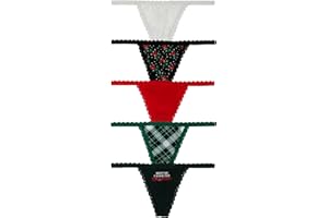 Victoria's Secret Women's Cotton V-String Thong Underwear, Panties for Women, Multi Pack (XS-XXL)