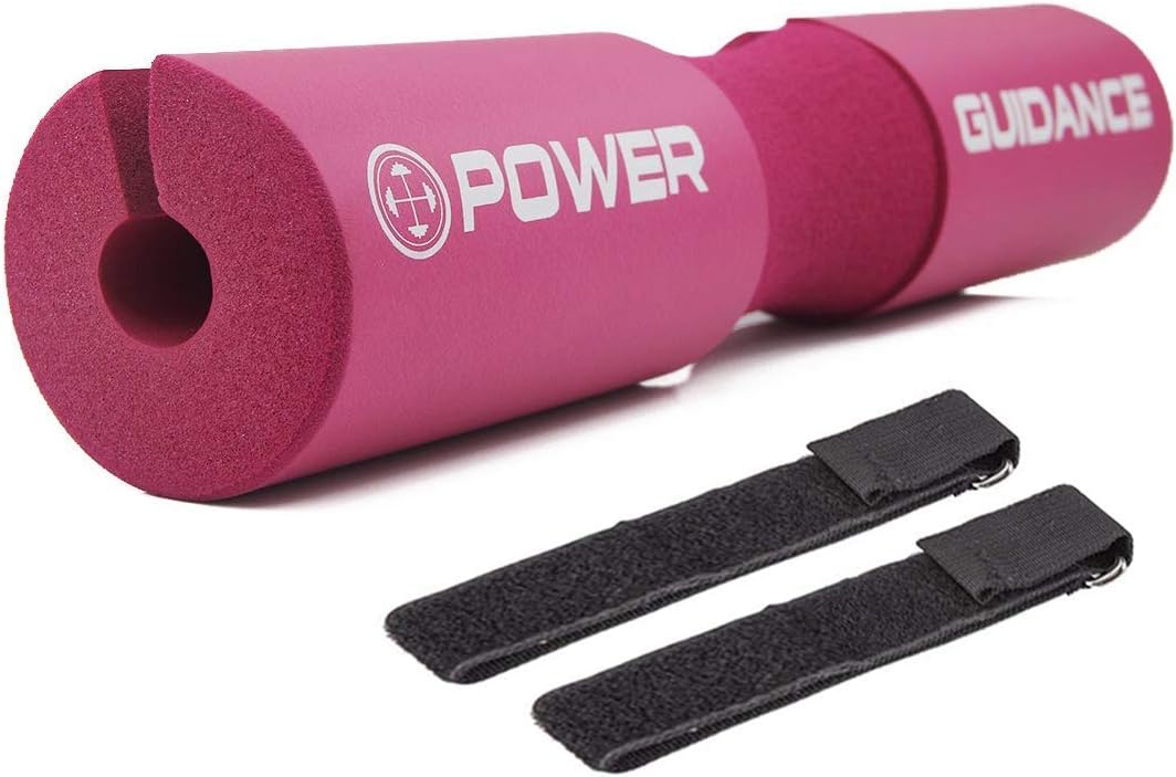 POWER GUIDANCE Barbell Squat Pad - Neck & Shoulder Protective Pad - Great for Squats, Lunges, Hip Thrusts, Weight Lifting & More - Fit Standard and Olympic Bars Perfectly : Sports & Outdoors