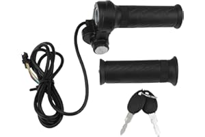 FUELHOOD 7/8'' Full Twist Throttle Grip for Ridstar Q20/Q20 Lite/Q20 Pro/H20/H26 Pro/H20 Pro E-Bike, 2+3 Pin Throttle Handle 