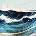 Martine Mall Tapestry Wall Tapestry Wall Hanging Tapestries Ocean Tapestry Wall Art Ocean Wave Decor Blue Indian Tapestry Wall Blanket Wall Decor Wall Art Home Decor Wall Hanging Art 82 X 59 Inches