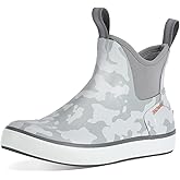 Showave Deck Boots for Men Ankle Rain Boots Men Insulated Rubber Boot Neoprene Mud Waterproof Boot Boat Fishing Booties for Sailing Gardening