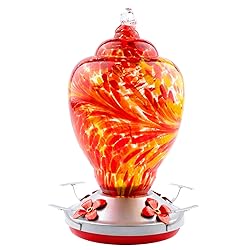 WOSIBO Hummingbird Feeder for Outdoors Patio Large