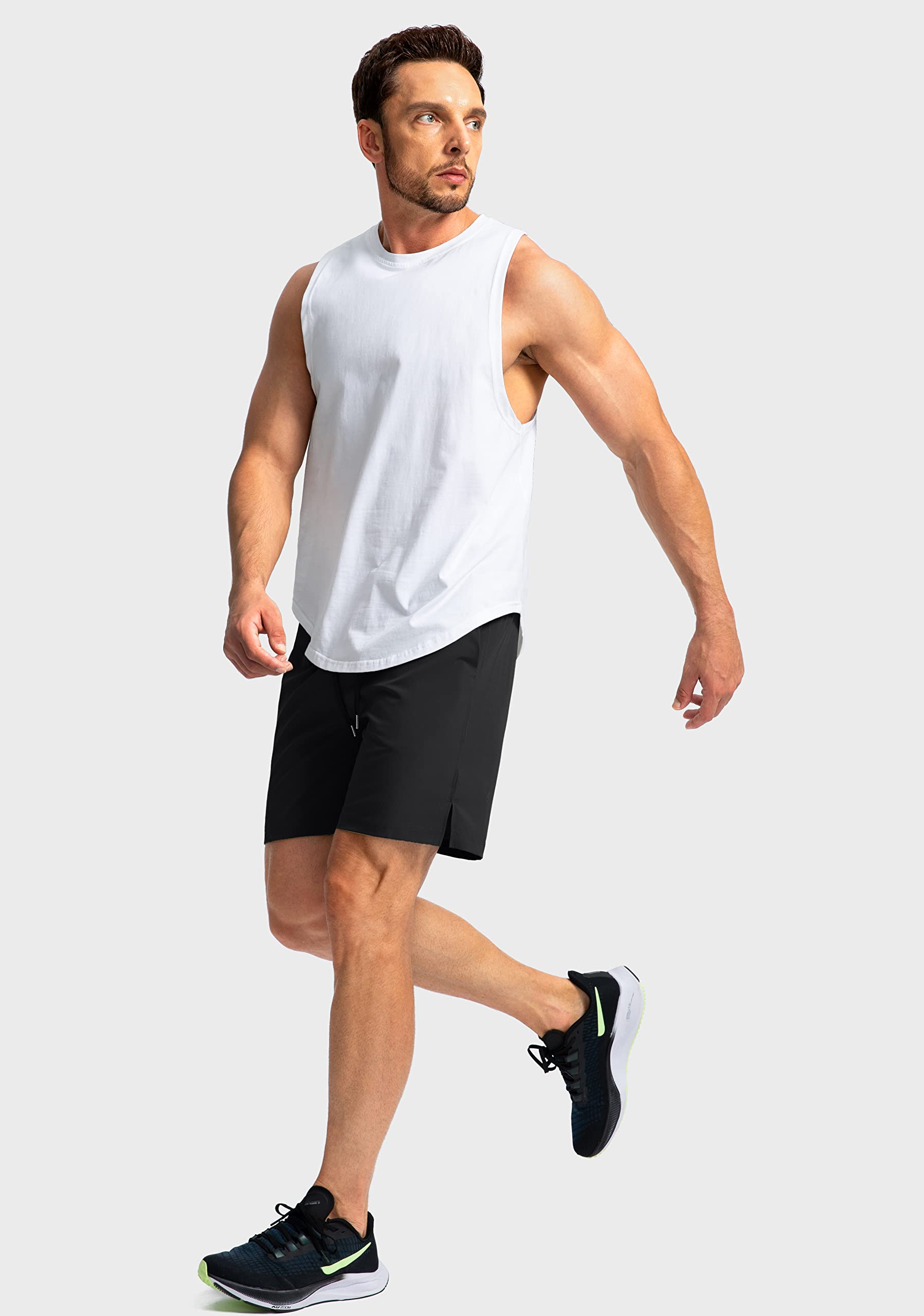 Men's Running Shorts with Zipper Pockets 7