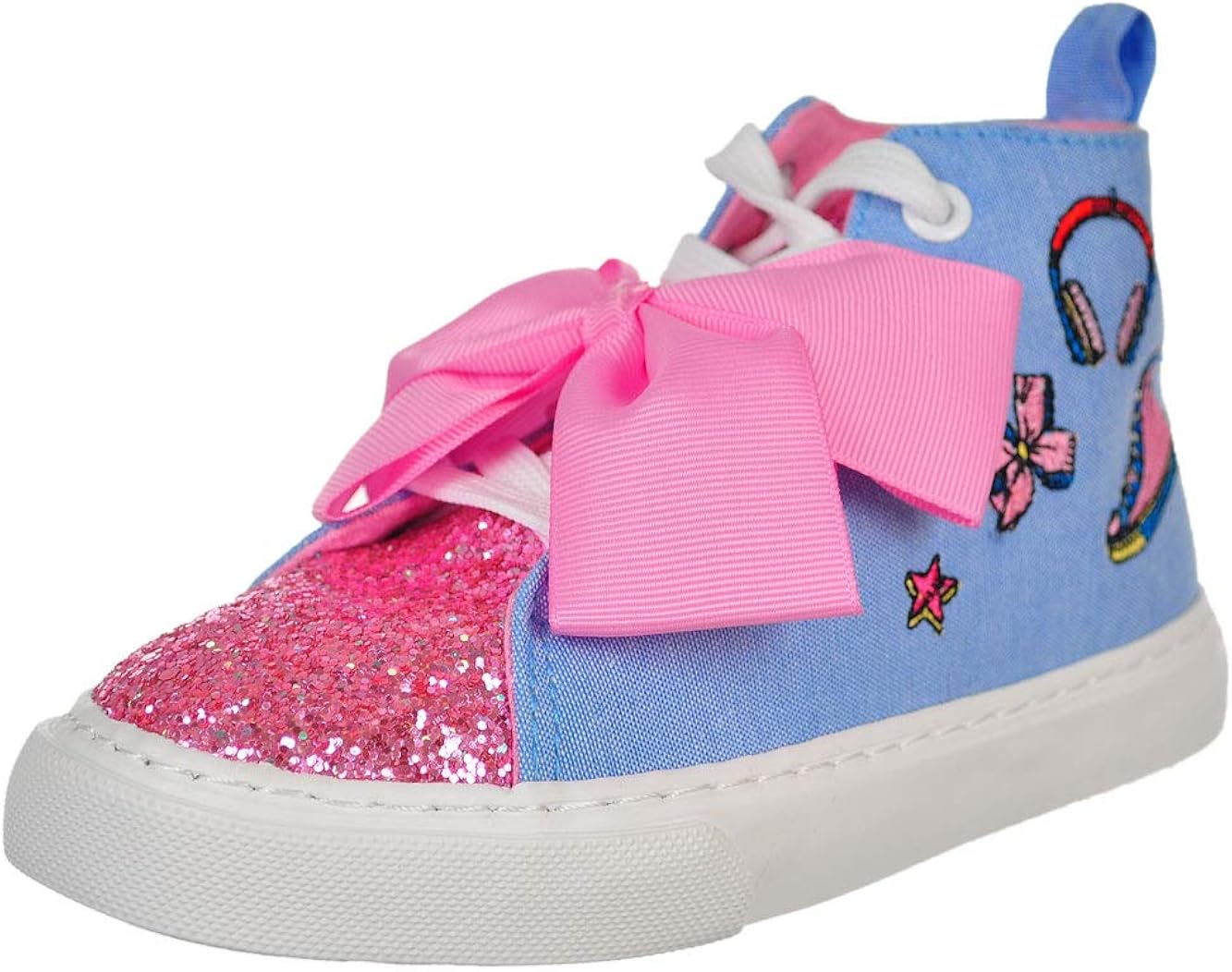 Amazon.com | Jojo Siwa Girls' Hi-Top Sneakers - Pink/Blue, 12 Toddler | Sneakers