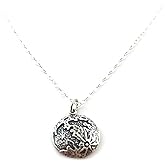 Full Moon Necklace – Sterling Silver Moon Charm – Celestial Jewelry Gift for Her