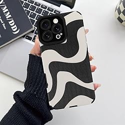 Wlxee Case for iPhone 16 Pro 6.3" 2024 Wave Pattern
