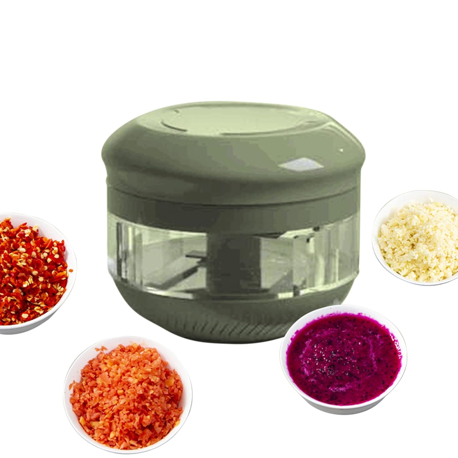 Mini Manual Garlic Chopper Hand Held Food Chopper for Chopping