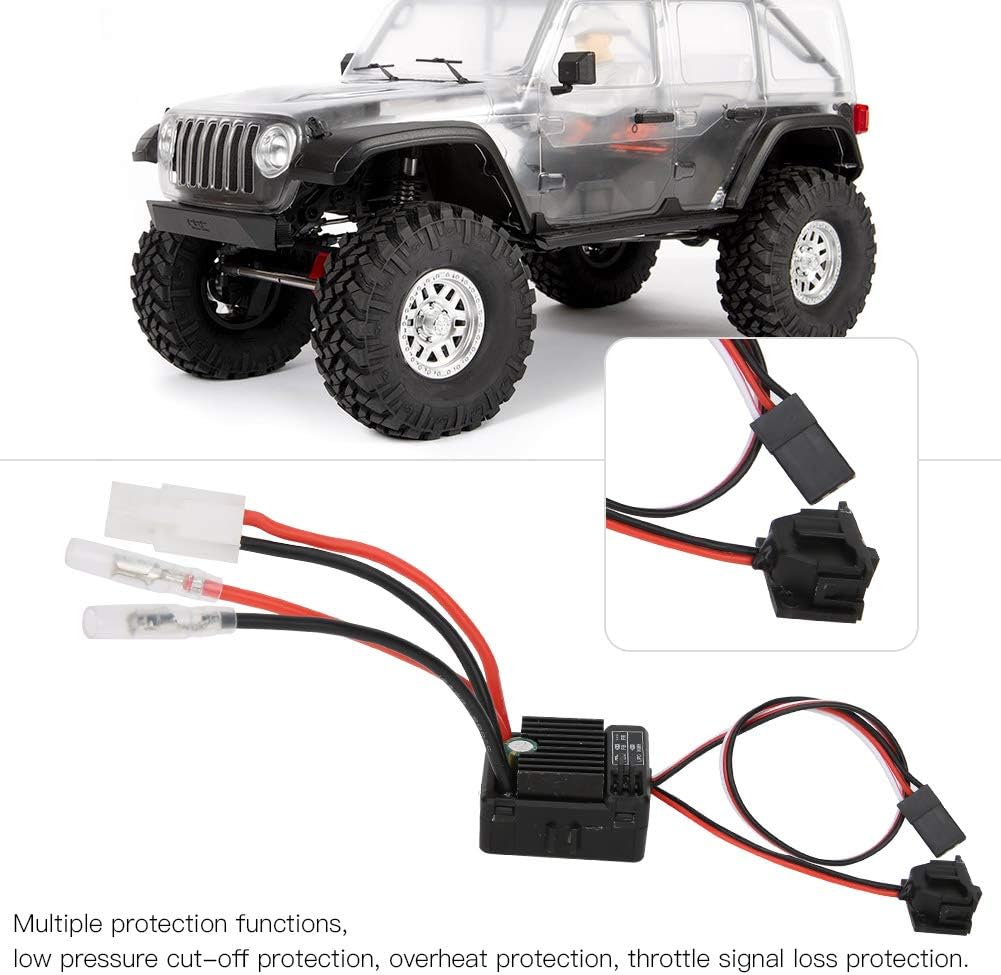 VGEBY Electronic Speed Controller 2‑3S 60A with BEC 5V/2A Waterproof Brush ESC Electric Speed Controller for 1/10 RC Car - Image 5