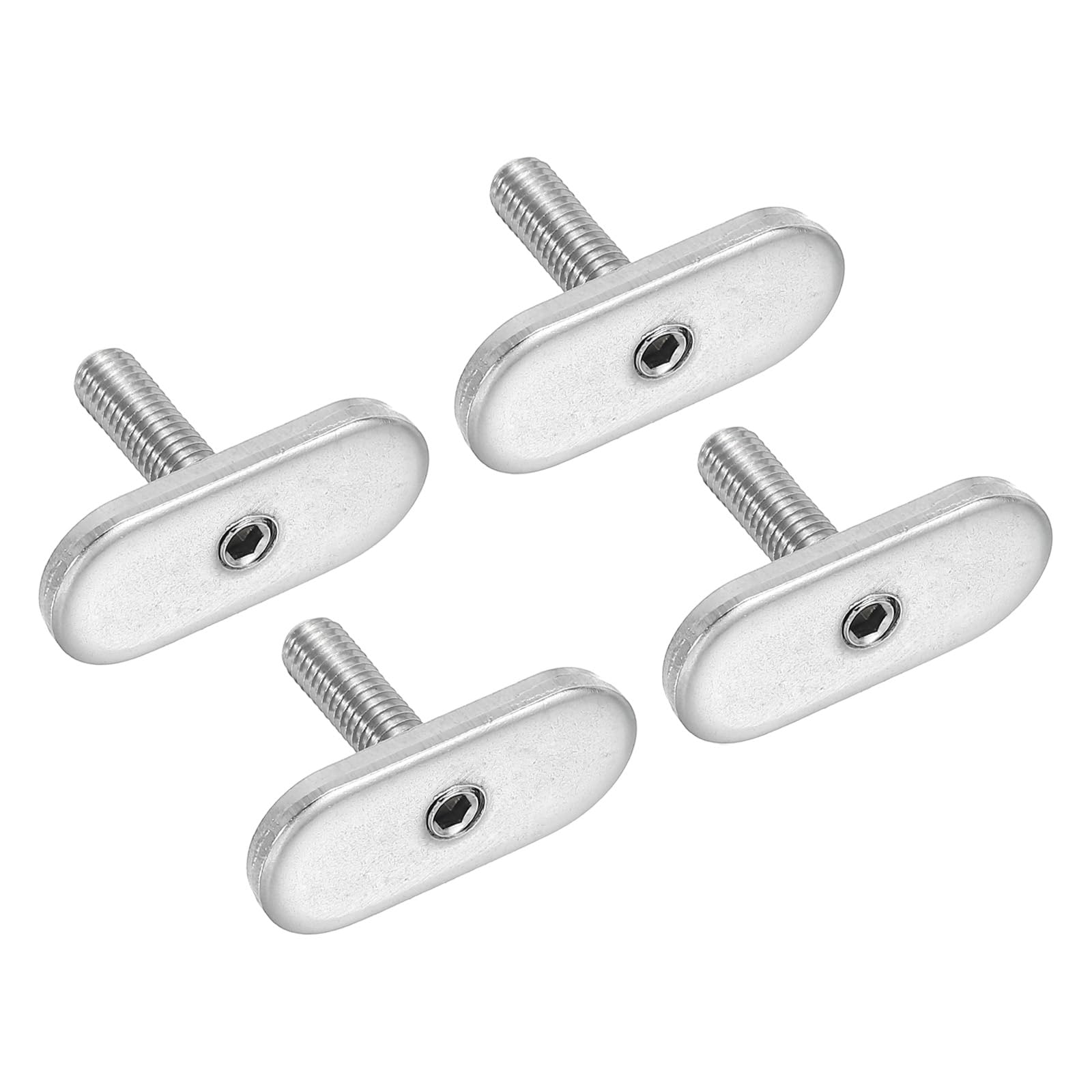 PATIKIL T Slot Bolt Replacement 316 Stainless Steel Kayak Rail Track Screws Mini Rail Bolts 4 Pack Hardware Gear Mount M5x20mm Thread Screws for Canoe Boat Kayak