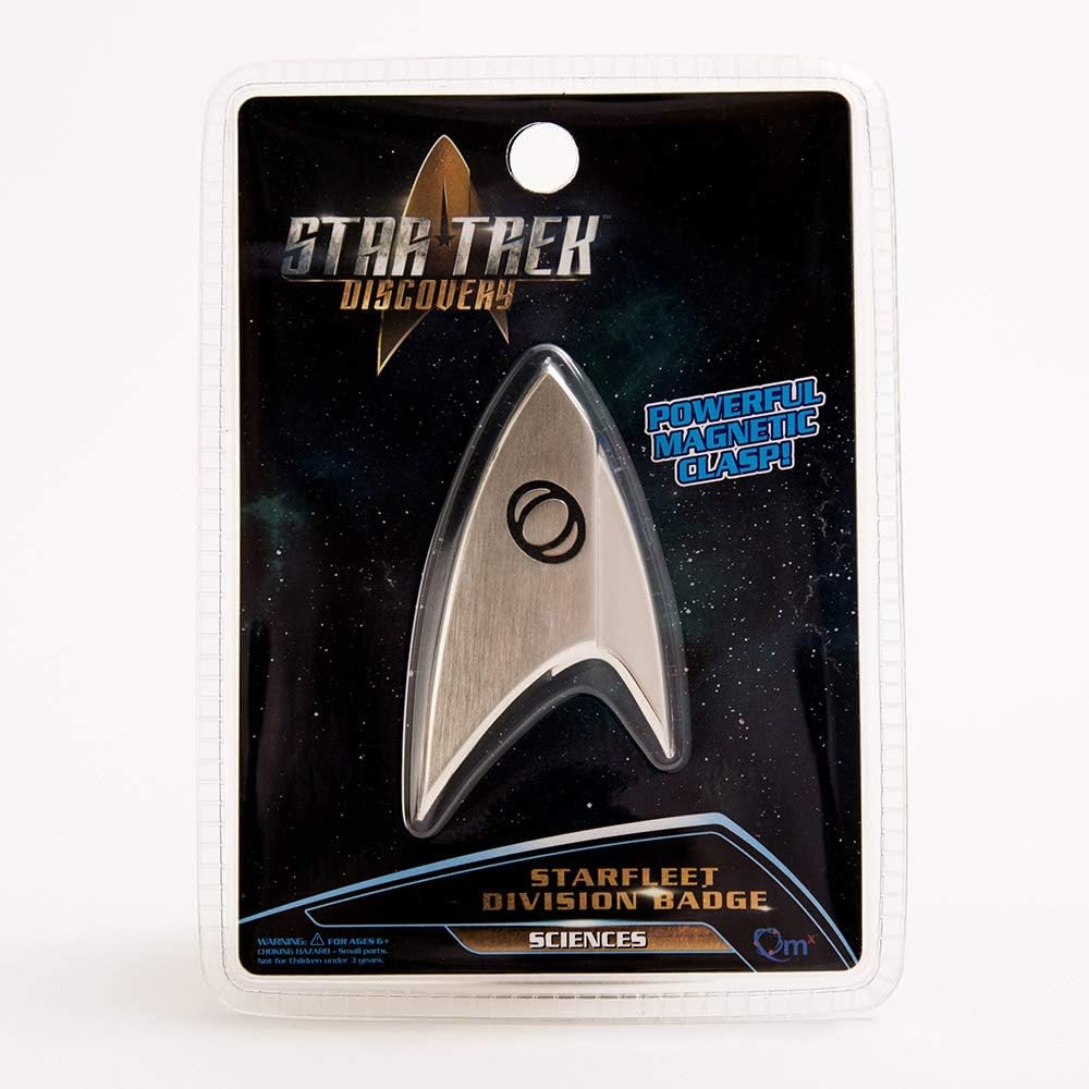 STAR TREK Discovery Science Badge Silver, Silver, Small / Navy - Image 5