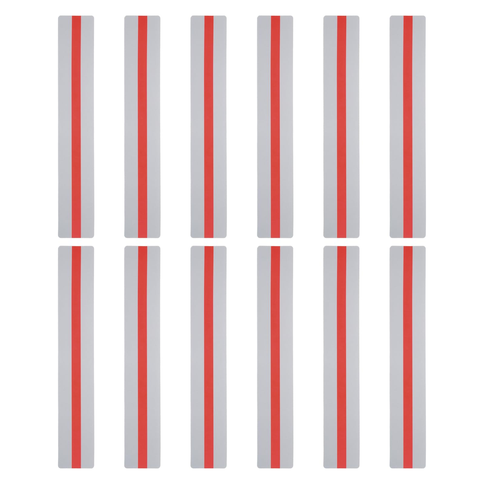 PATIKIL Guided Reading Strips, 12pcs Tracking Highlight Colored Overlay Bookmark Reduce Visual Stress Teacher Teaching Supply for Classroom, Red