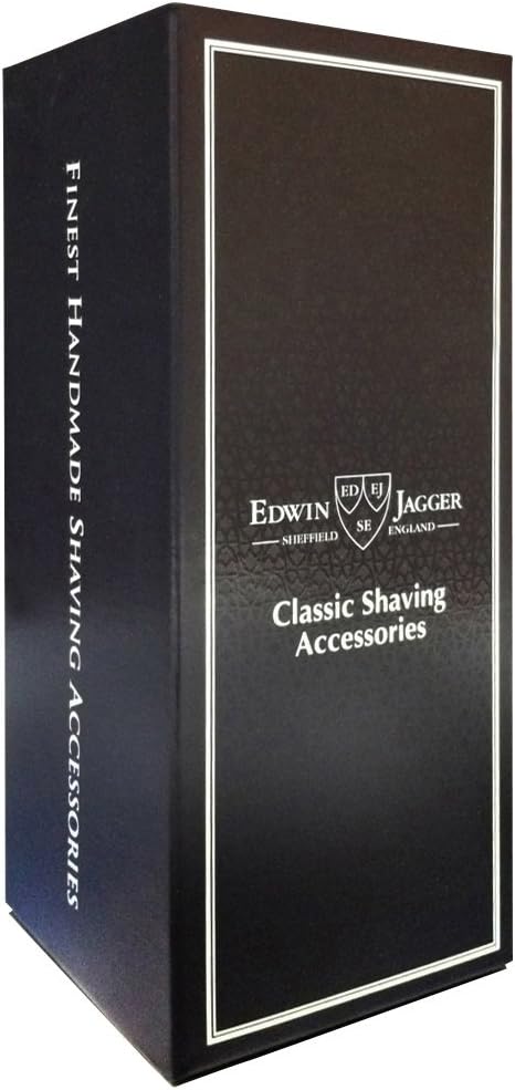 Edwin Jagger 81P36 Classic Badger Shaving Brush for Shaving Cream or Soap for Men (Black), Ebony - Image 3