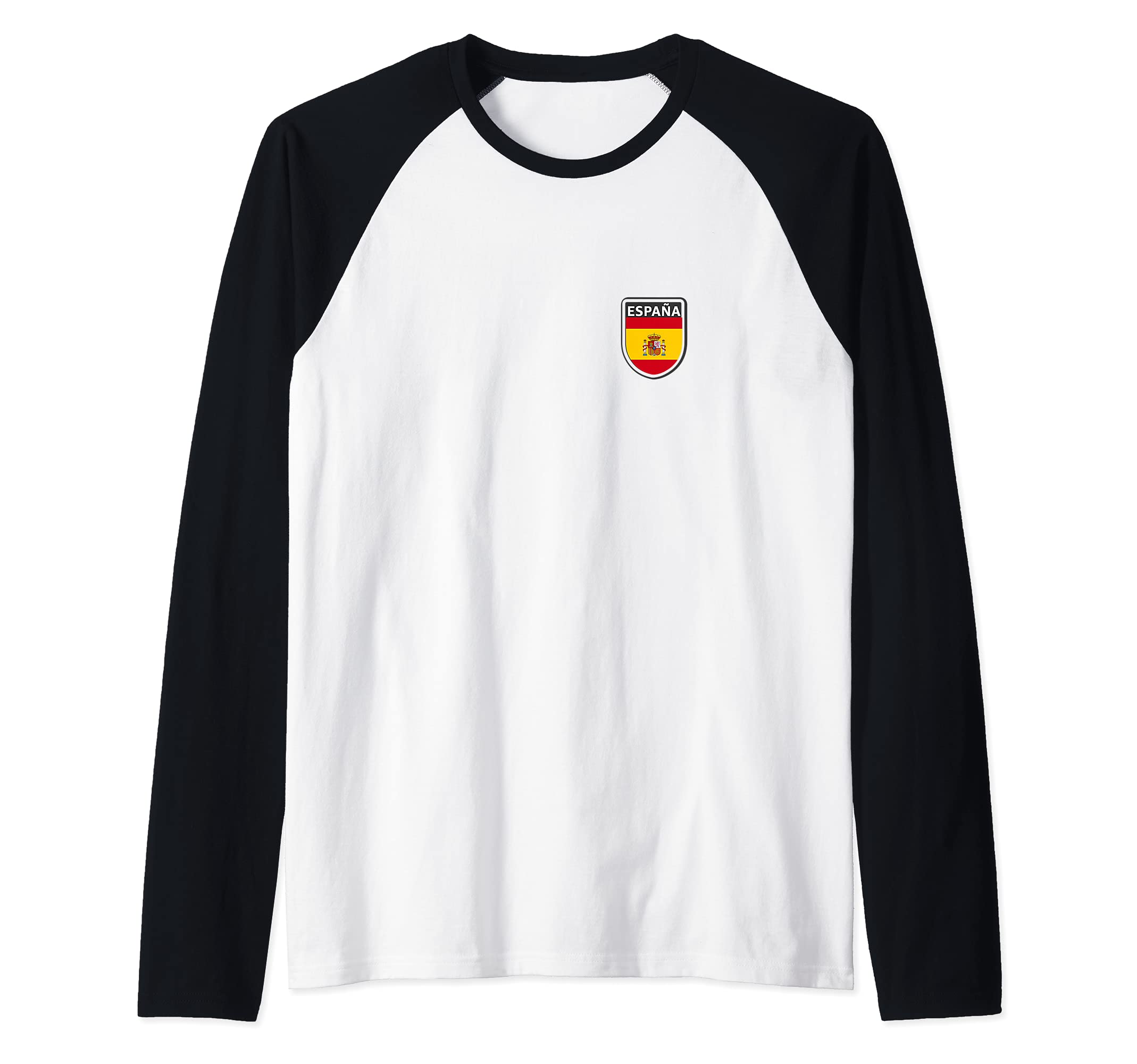 Spain Flag Raglan Baseball Tee