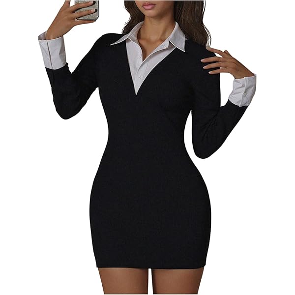 slim fit dress slacks Few Moda | Nicole Knit Dress main image 0