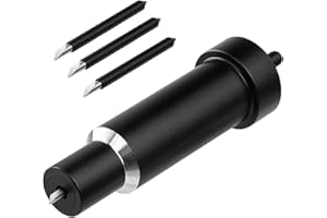 Giftgorde Lot de 3 lames Explore Point Cut pour Cricut Maker 3/Maker/Explore 3/Air 2/Air/One, noir, lame à pointe profonde + 