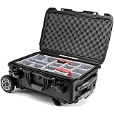 NANUK 935 Eco-Friendly Waterproof Hard Case with Heavy-Duty Wheels, Dividers and Eggshell Lid Foam, Black