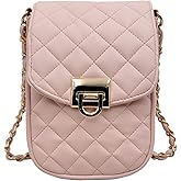 Bhumane Phone Crossbody Bags for Women Small Vegan Leather Mini Shoulder Wallet Card Quilted Purse