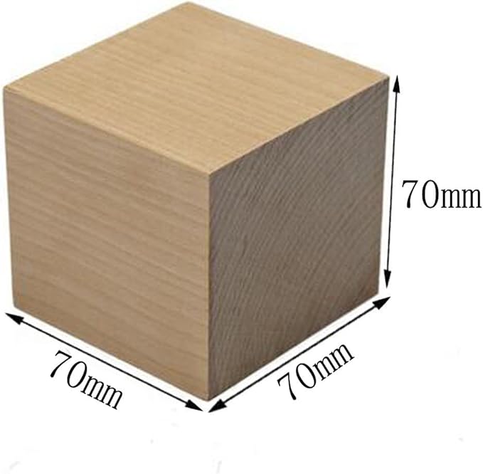 3 inch square wooden blocks