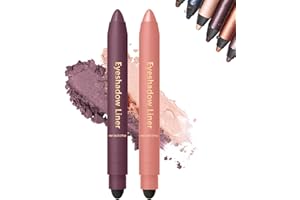 ACUEVER Perfect Color Duo-Shadow Liner 2-in-1 Eyeliner & Eyeshadow - Waterproof & Smudge-Proof Shadow Liner Duo, All-Day Wear with Smudge Brush, Creamy Easy-Glide, For Effortless Smoky Or Natural Eye Makeup