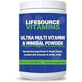 LifeSource Vitamins Ultra Multi Vitamin &amp; Mineral Powder 30 Servings | 70 Whole Foods &bull; Chelated Minerals &bull; Stevia