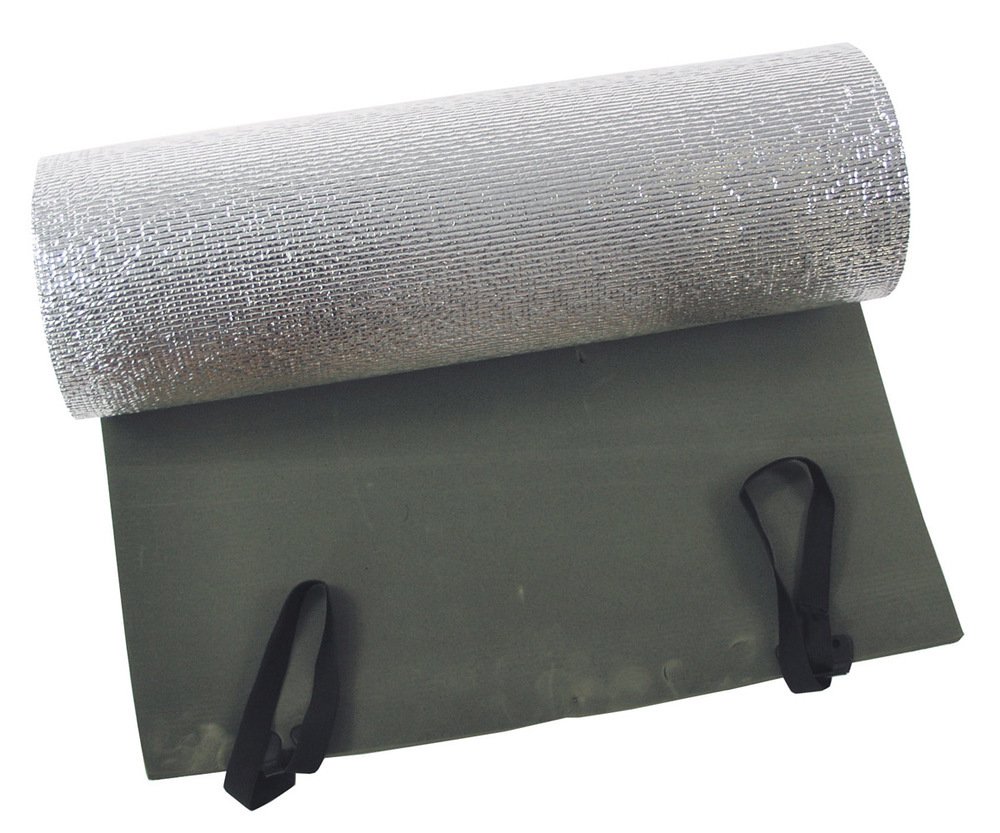 Sleeping pad, od green, 200x50x1cm, aluminized