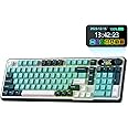 RK ROYAL KLUDGE S98 Mechanical Keyboard w/Smart Display & Knob, Top Mount 96% Wireless Mechanical Keyboard BT/2.4G/USB-C, Hot Swappable, Software Support, Creamy Sounding, 98 Keys